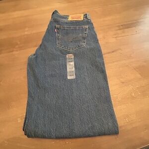 Levis 511 Jeans Mens 34x36 Blue Denim Zip Fly Straight Leg 5-Pocket *MARK* NEW